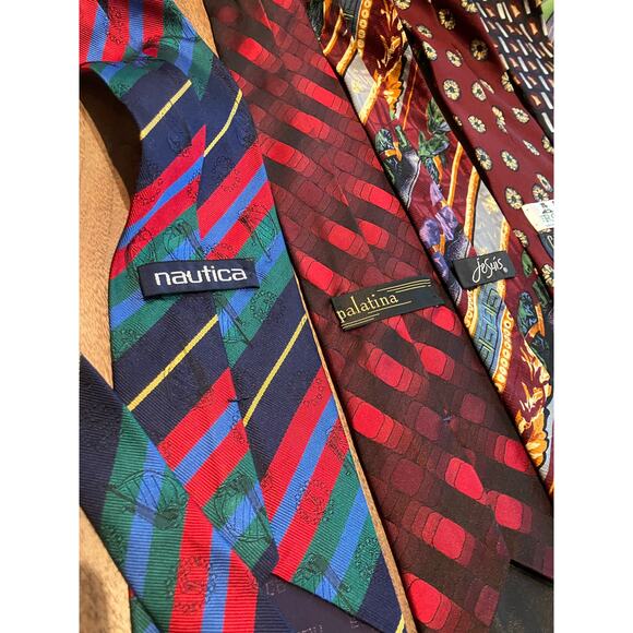 Men's Tie Lot (9)‎ Nautica, Robert Talbots, Carlos D, Gitman Bros, Silk, Multi - Picture 10 of 13
